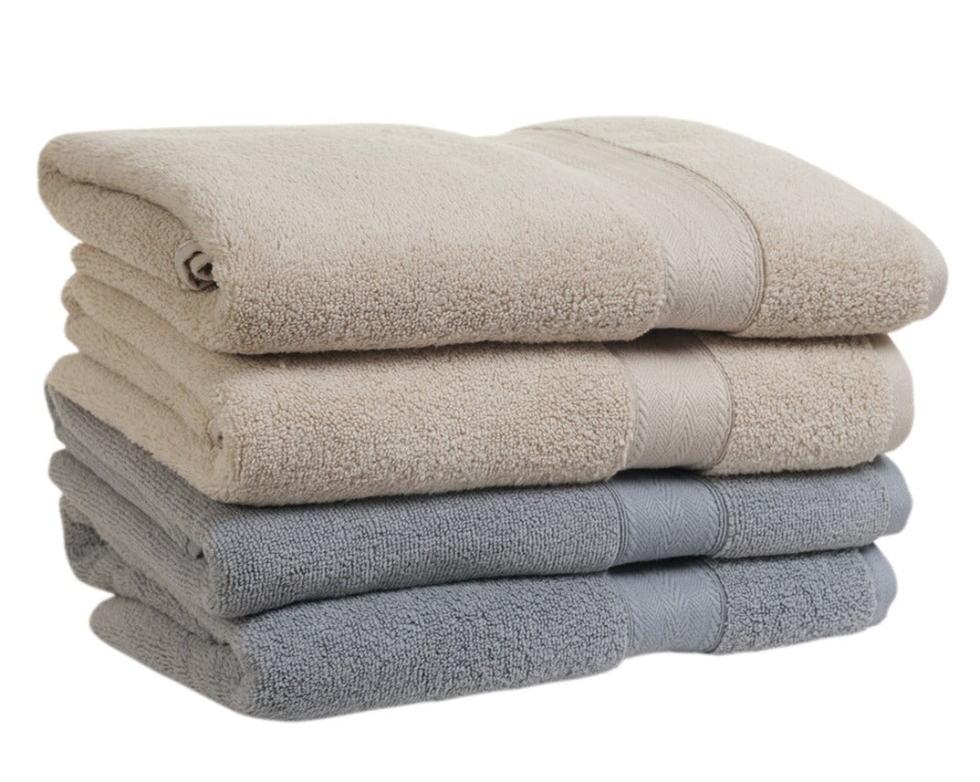 Cotton Bliss 4-Piece Bath Towels Set - Mixed Colors