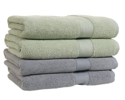 Cotton Bliss 4-Piece Bath Towels Set - Mixed Colors