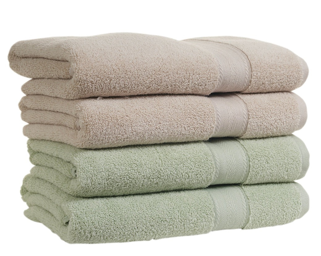 Cotton Bliss 4-Piece Bath Towels Set - Mixed Colors