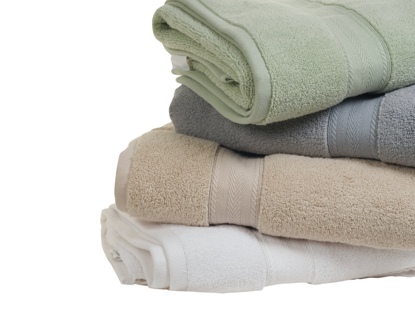 Cotton Bliss 4-Piece Bath Towels Set - Mixed Colors