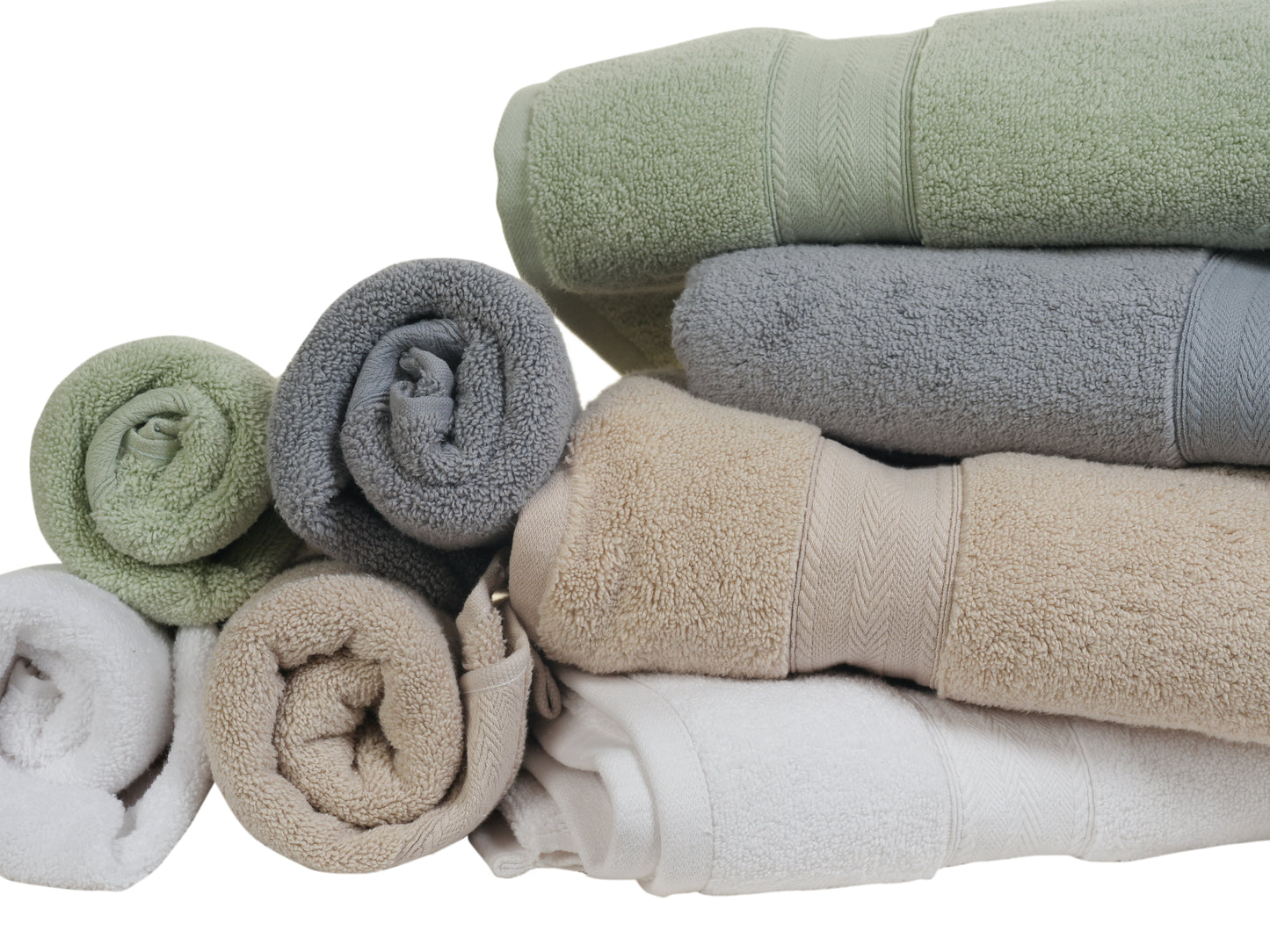 Cotton Bliss 6-Piece Towels Set - Mixed Colors