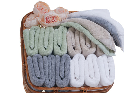 Cotton Bliss 6-Piece Towels Set - Mixed Colors