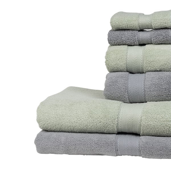 Cotton Bliss 6-Piece Towels Set - Mixed Colors